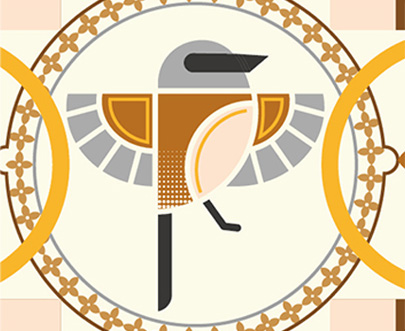 花磚杯墊圖像(屏東縣 枋山DOC)