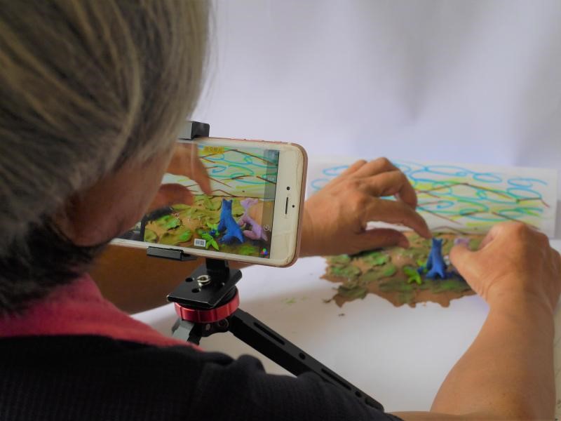 Self-filmed and self-directed 'My Puppet Animation'.