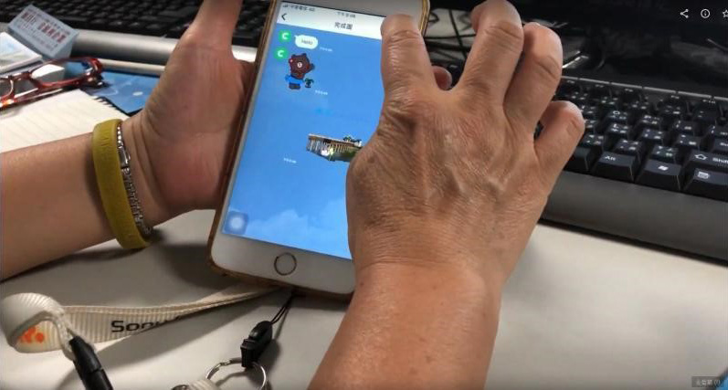 Trainees were very pleased to trial the use of the stickers they made by themselves.